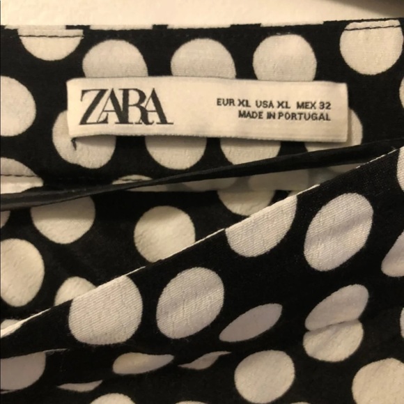 NWOT Zara Polka Dot Long Silk Maxi Skirt - Picture 11 of 16